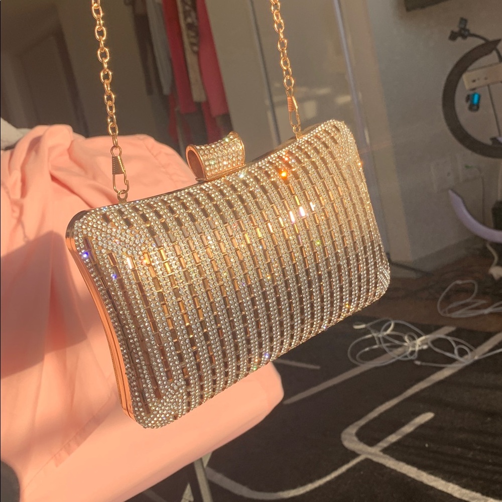 Elegant Gold Clutch Bag